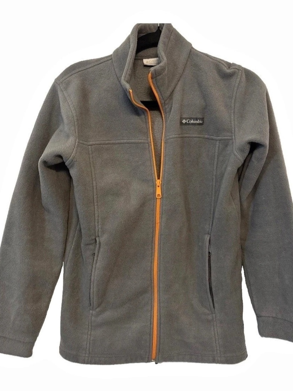 Columbia Gray Fleece Full-Zip Size Large
